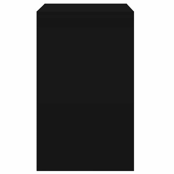 Schuhschrank Schwarz, Holz, 60 cm