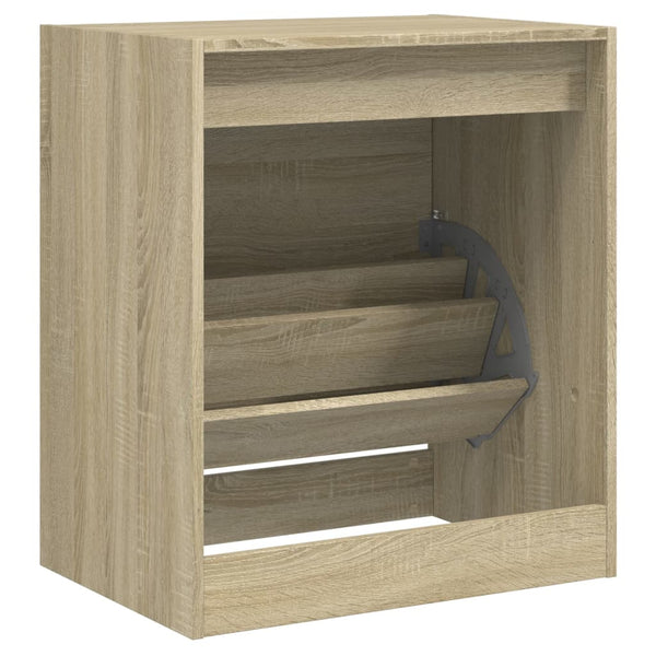 Schuhschrank Sonoma Eiche 60 cm