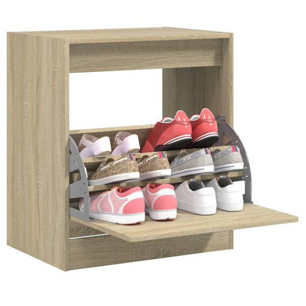 Schuhschrank Sonoma Eiche 60 cm