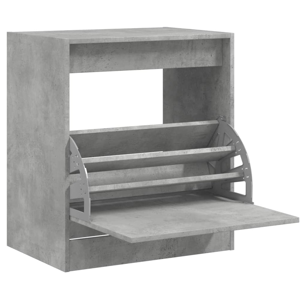 Betongrauer Schuhschrank 60 cm