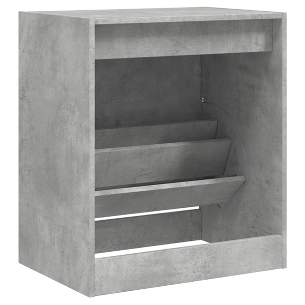 Betongrauer Schuhschrank 60 cm
