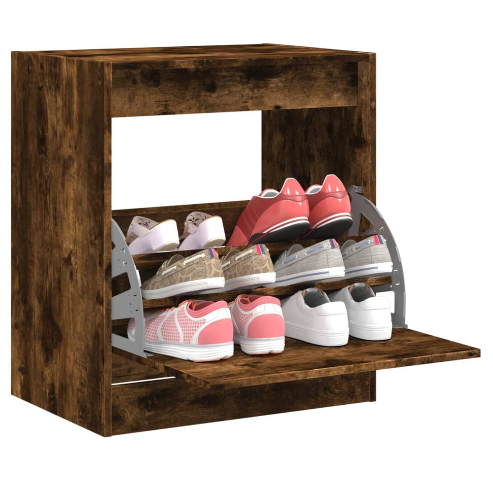 Schuhschrank Räuchereiche 60 cm