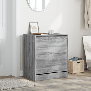 Schuhschrank Grau Sonoma 60 cm