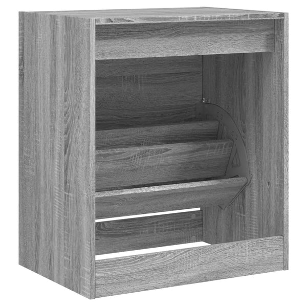 Schuhschrank Grau Sonoma 60 cm