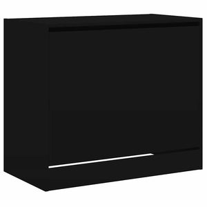 Schuhschrank Schwarz, 80 cm