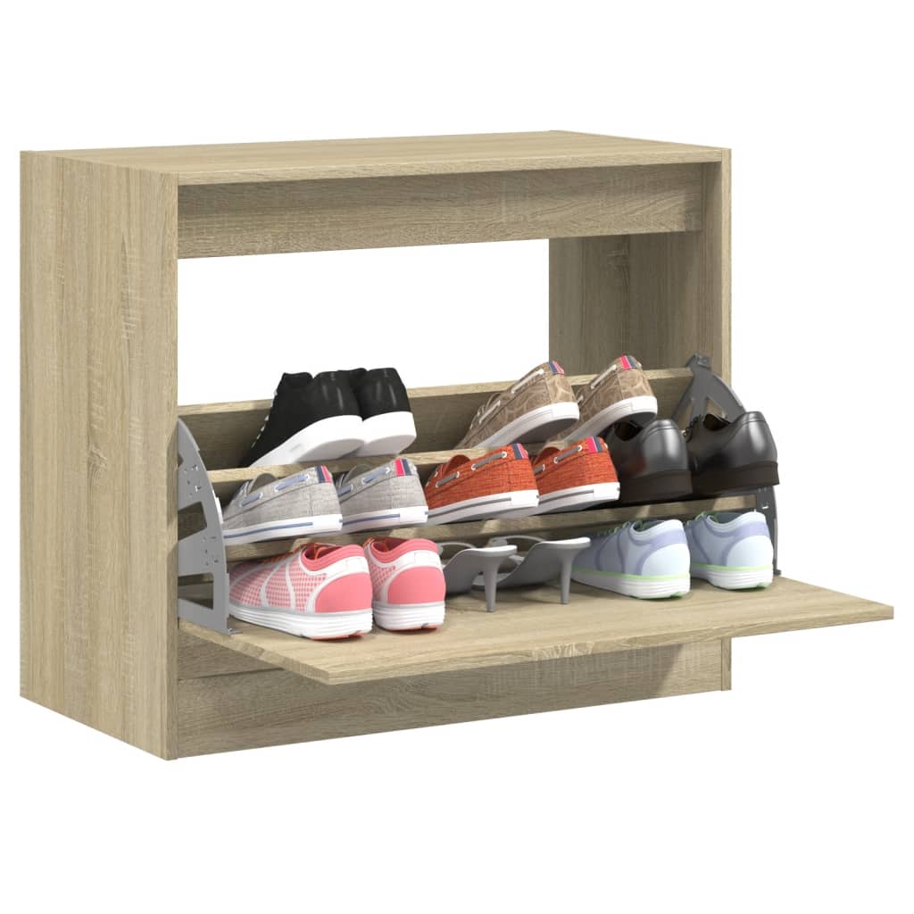 Schuhschrank Sonoma Eiche 80 cm