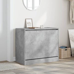 Betongrauer Schuhschrank 80 cm