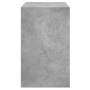 Betongrauer Schuhschrank 80 cm