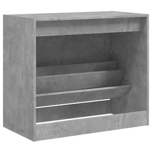 Betongrauer Schuhschrank 80 cm