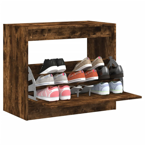 Schuhschrank Räuchereiche 80 cm