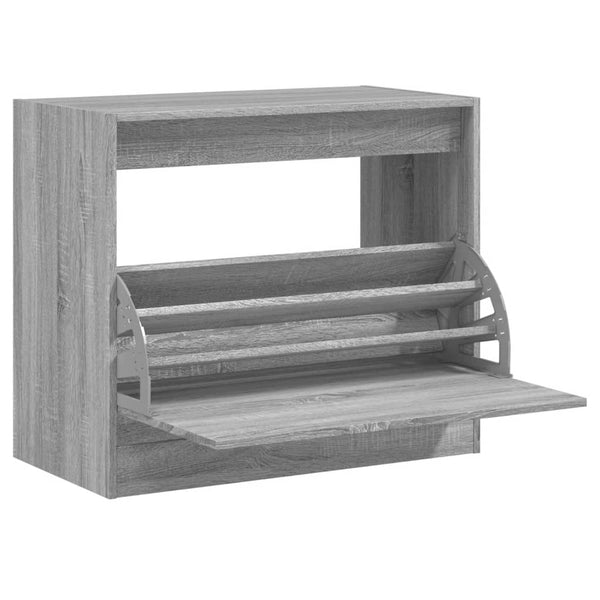 Schuhschrank Grau Sonoma 80 cm