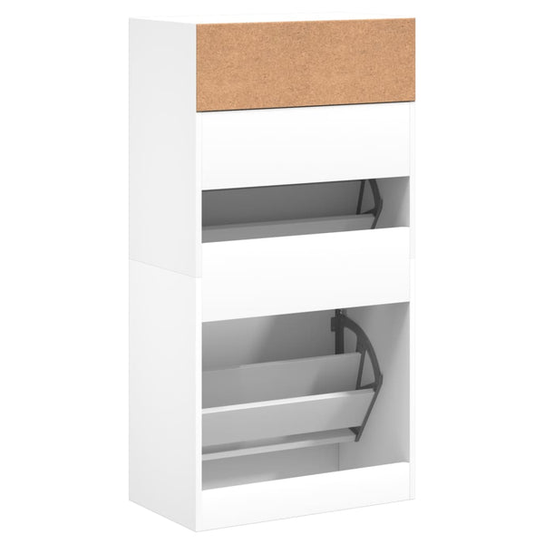 Weißer Schuhschrank 60 cm