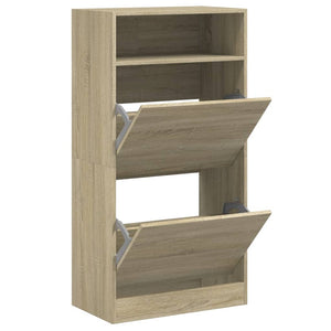 Schuhschrank Sonoma Eiche 60 cm
