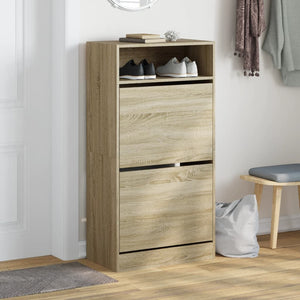 Schuhschrank Sonoma Eiche 60 cm