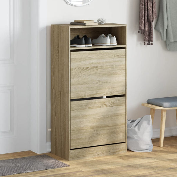Schuhschrank Sonoma Eiche 60 cm