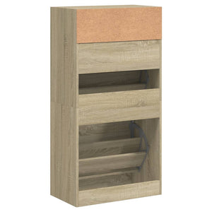 Schuhschrank Sonoma Eiche 60 cm