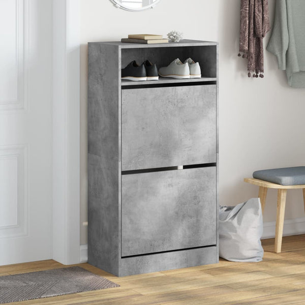 Schuhschrank Betongrau 60 cm
