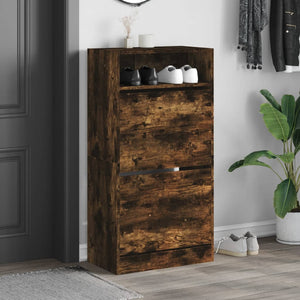 Schuhschrank Räuchereiche 60 cm