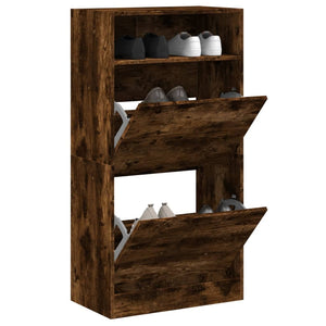 Schuhschrank Räuchereiche 60 cm