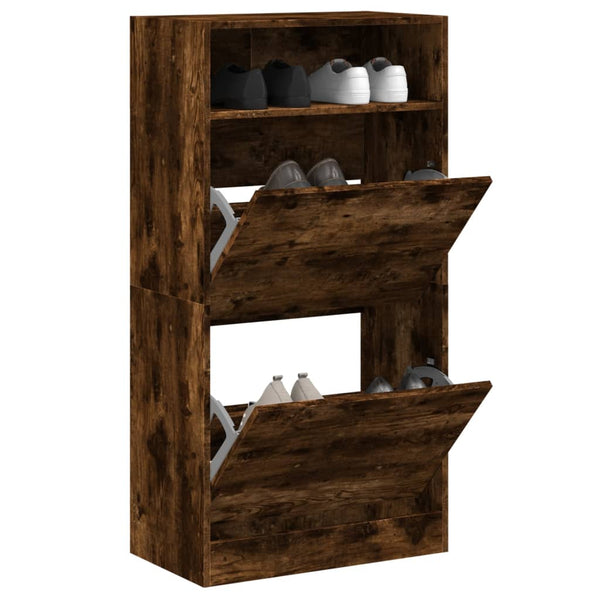 Schuhschrank Räuchereiche 60 cm
