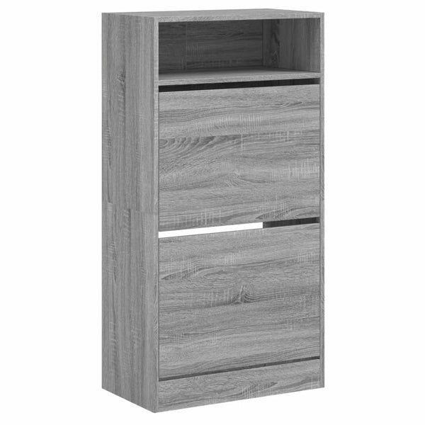 Schuhschrank Grau Sonoma 60 cm