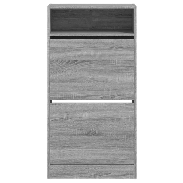 Schuhschrank Grau Sonoma 60 cm