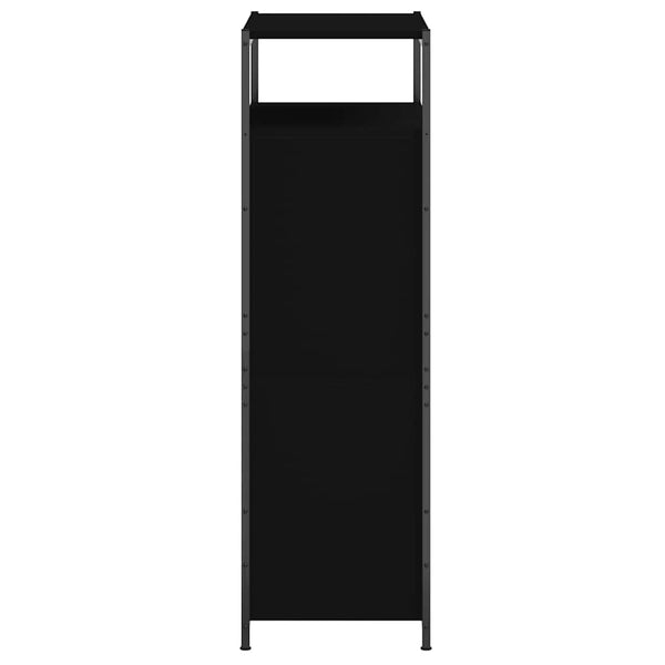 Schuhschrank Schwarz 60x34x112 cm