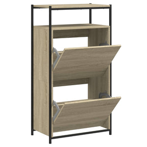 Schuhschrank Sonoma Eiche 60x34x112 cm