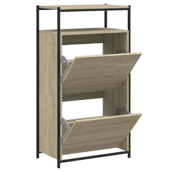 Schuhschrank Sonoma Eiche 60x34x112 cm