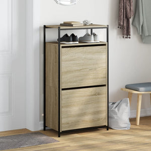 Schuhschrank Sonoma Eiche 60x34x112 cm