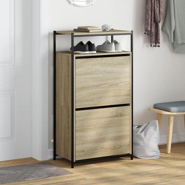 Schuhschrank Sonoma Eiche 60x34x112 cm