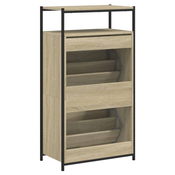 Schuhschrank Sonoma Eiche 60x34x112 cm
