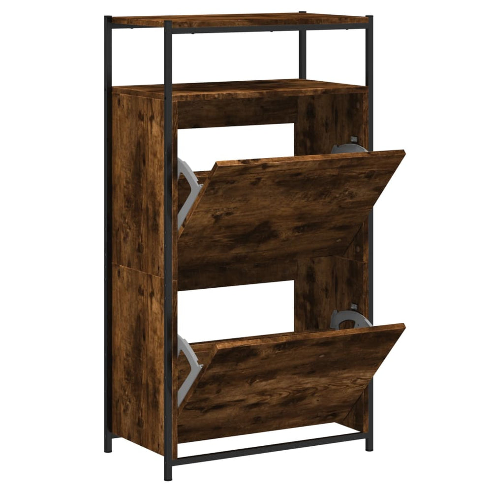 Schuhschrank Räuchereiche 60cm