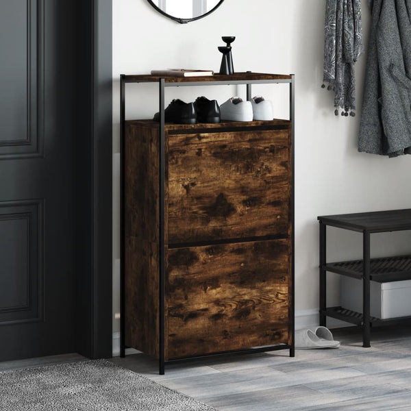 Schuhschrank Räuchereiche 60cm