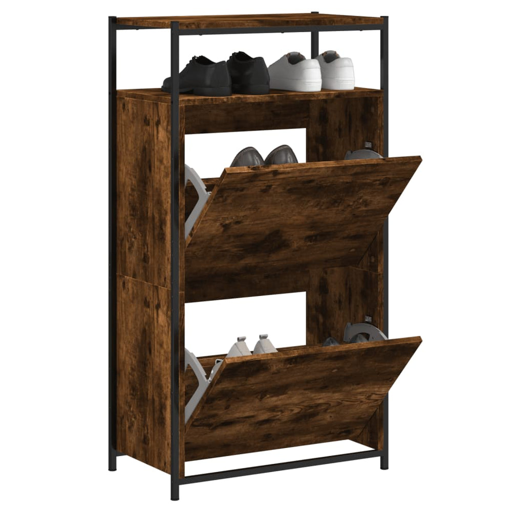 Schuhschrank Räuchereiche 60cm