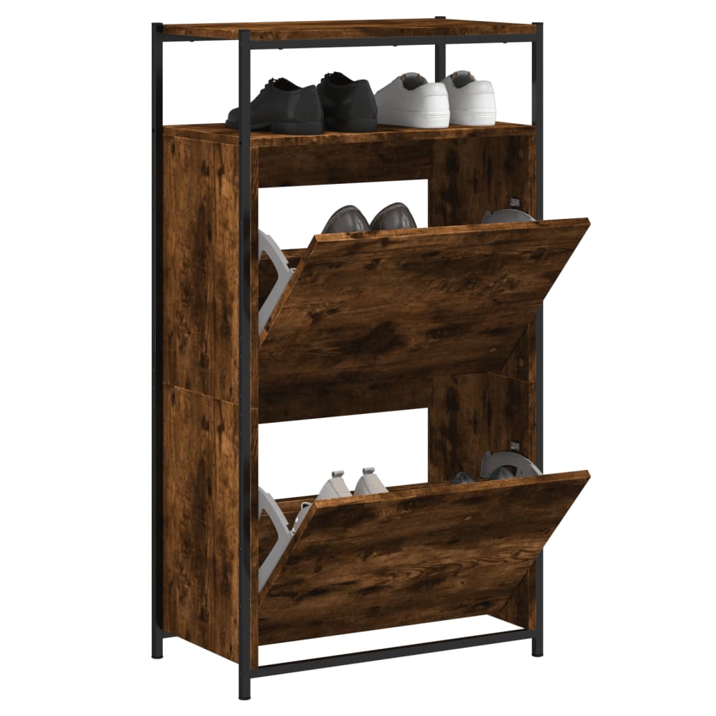 Schuhschrank Räuchereiche 60cm
