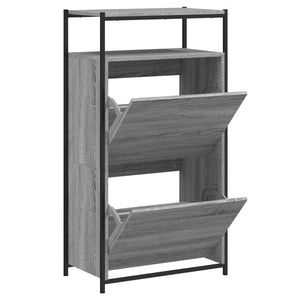 Schuhschrank Grau Sonoma 60 cm