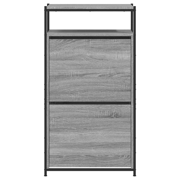 Schuhschrank Grau Sonoma 60 cm