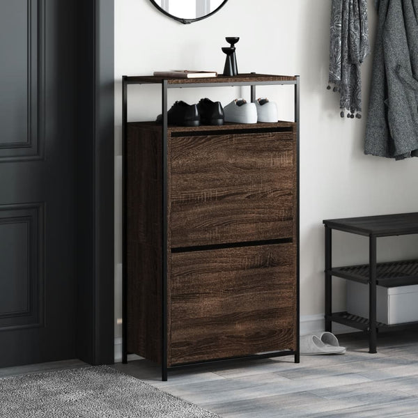 Schuhschrank Braun Eichen-Optik