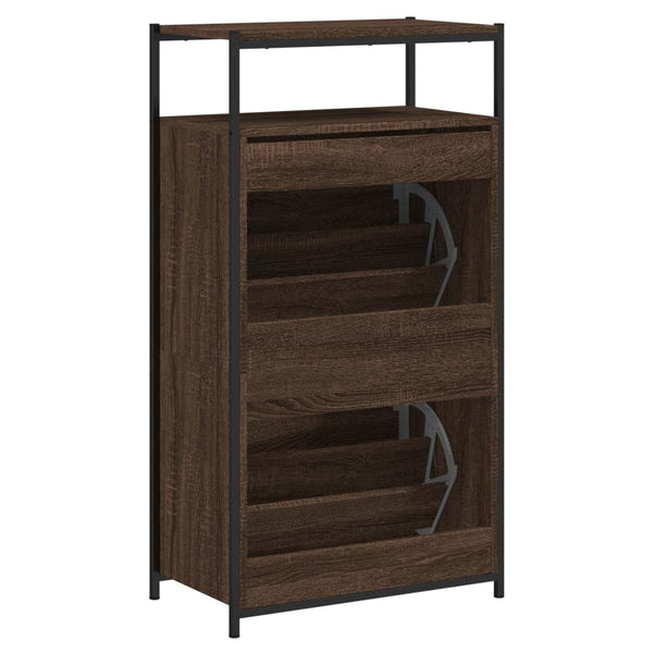 Schuhschrank Braun Eichen-Optik