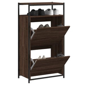 Schuhschrank Braun Eichen-Optik