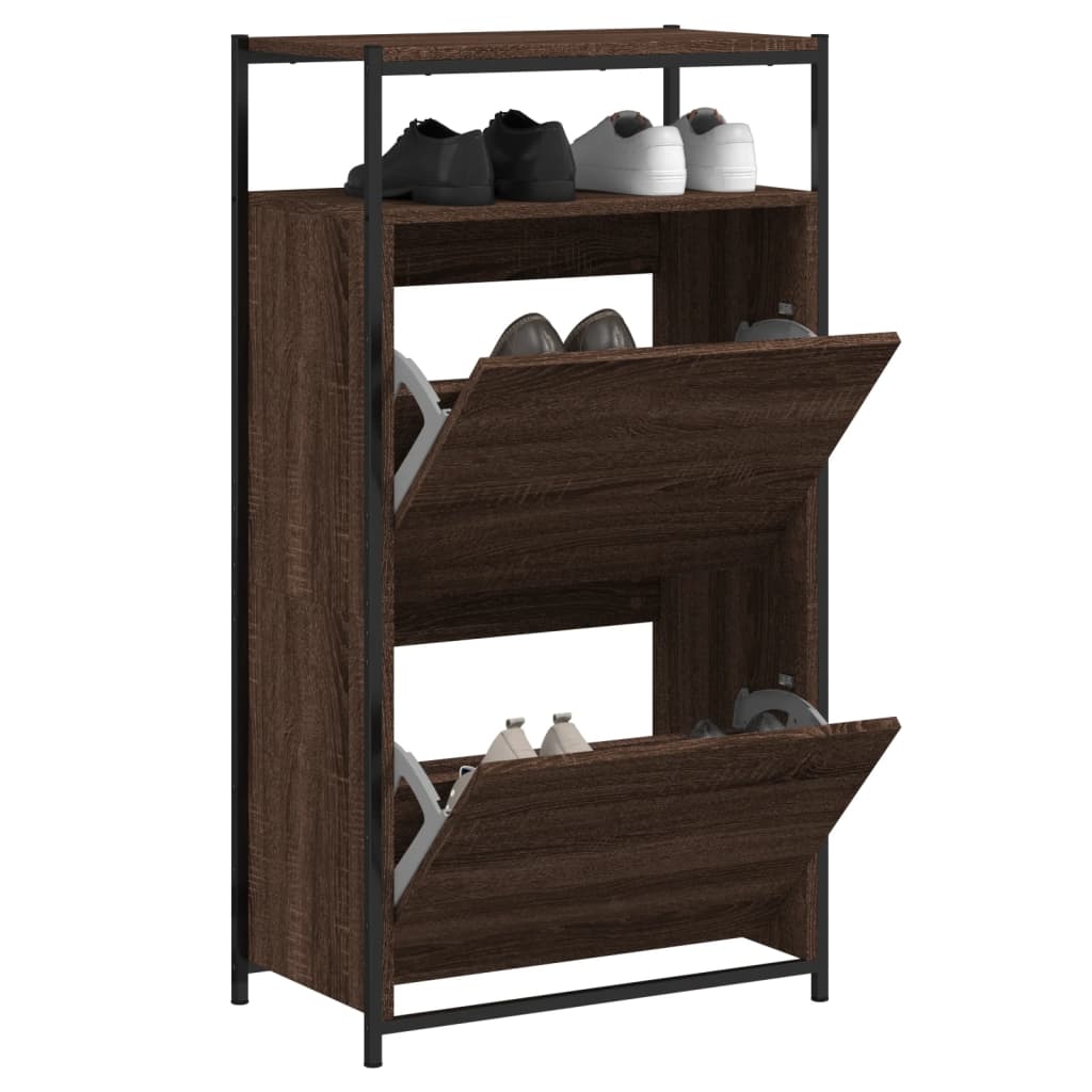 Schuhschrank Braun Eichen-Optik