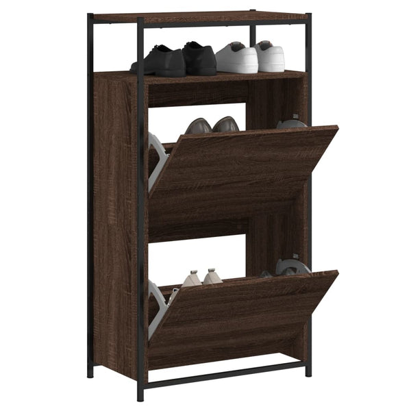 Schuhschrank Braun Eichen-Optik
