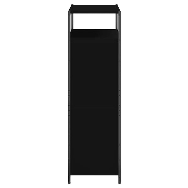 Schuhschrank Schwarz 75x34x112 cm
