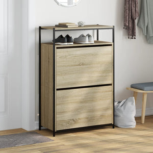 Schuhschrank Sonoma Eiche 75x34x112 cm