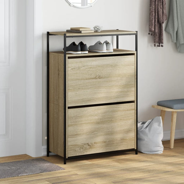 Schuhschrank Sonoma Eiche 75x34x112 cm