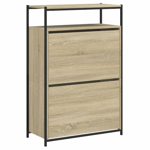 Schuhschrank Sonoma Eiche 75x34x112 cm