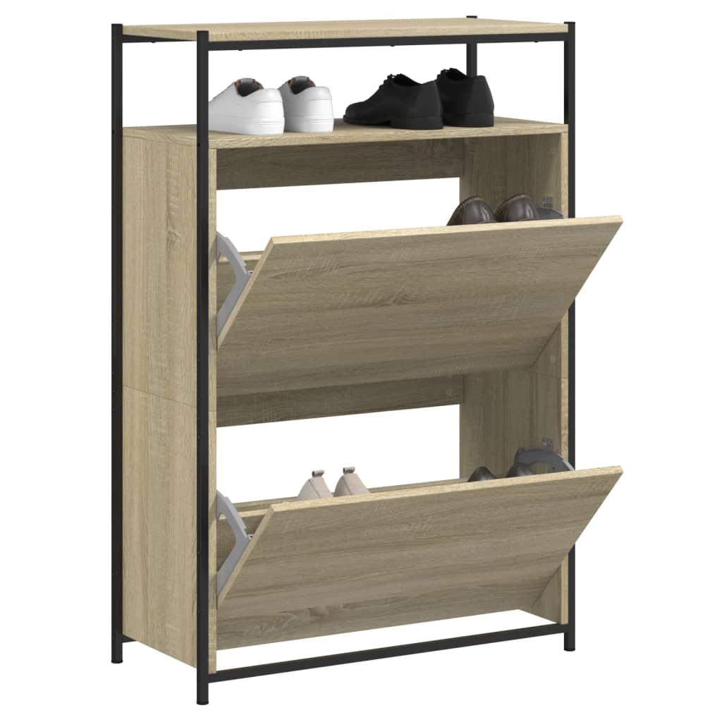Schuhschrank Sonoma Eiche 75x34x112 cm