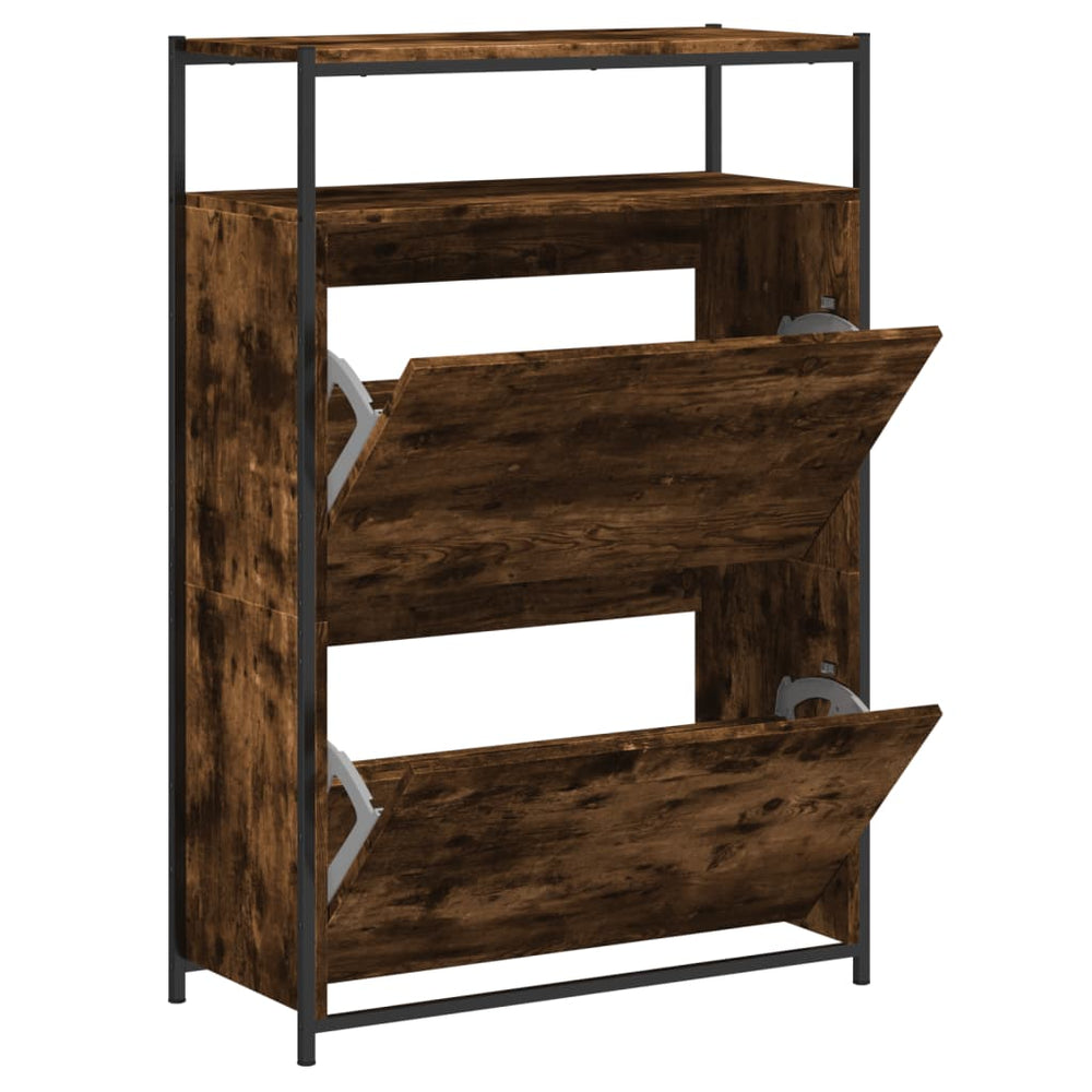 Schuhschrank Räuchereiche 75 cm