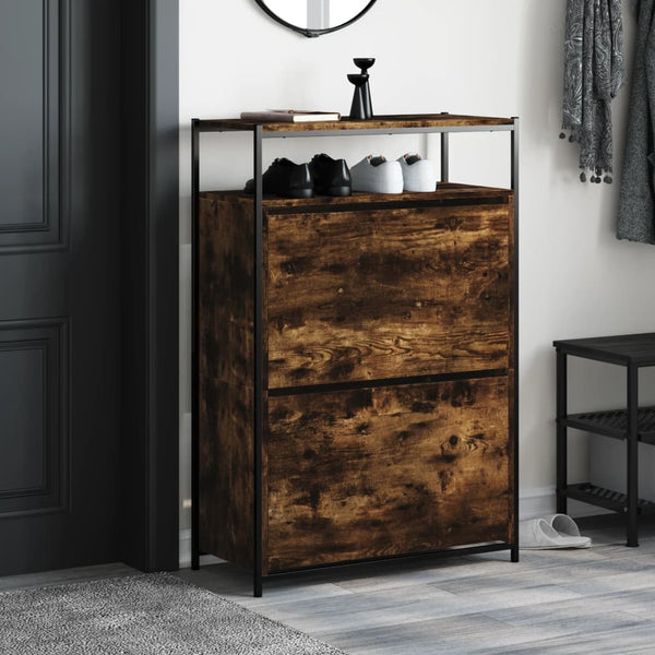 Schuhschrank Räuchereiche 75 cm